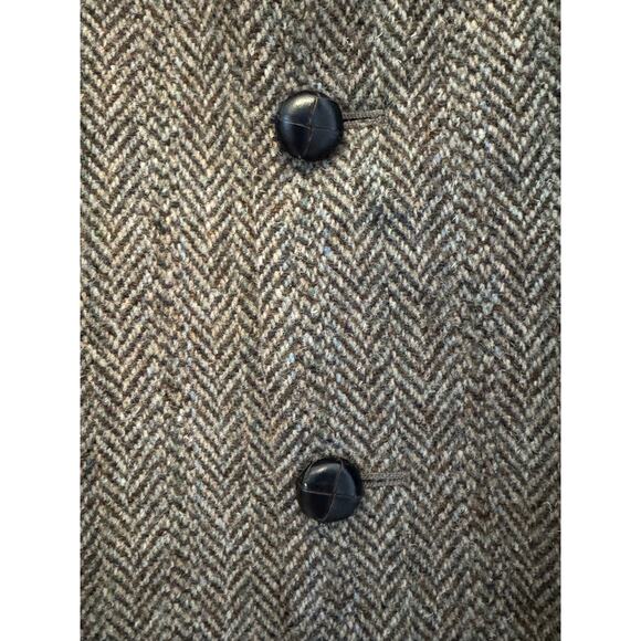 VTG Gurtex Harrris Tweed hand woven wool blazer brown medium - Picture 7 of 12